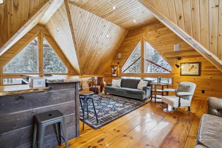 Loft Lounge with Mountain Views