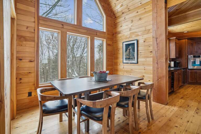 Dining Area with Forest Views