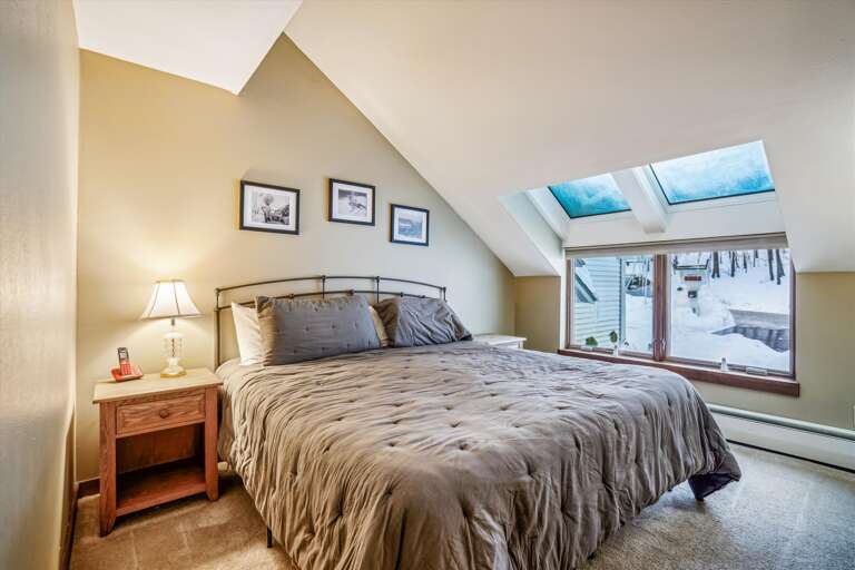 Inviting Bedroom with Skylights