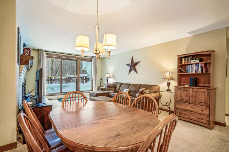 Dining Area with Wooded Views