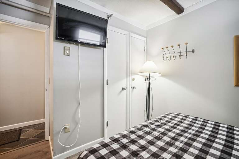 Enjoy the conveniently located tv.