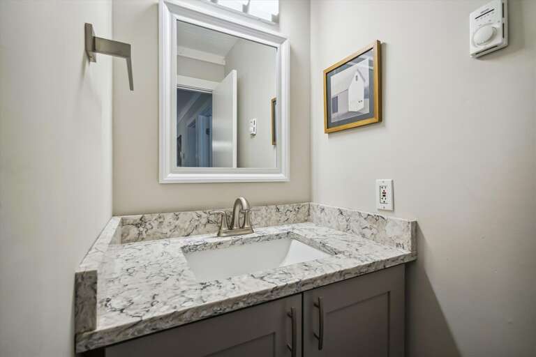 One of two bathrooms