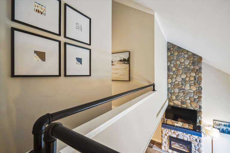 Overlooking the living room