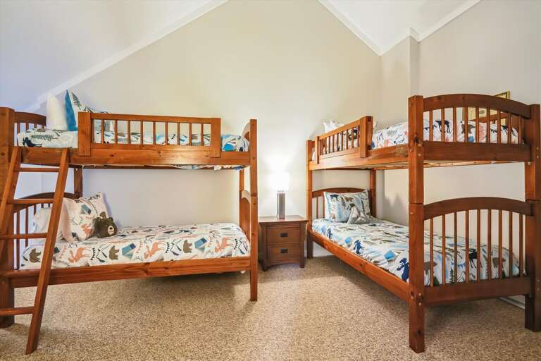 Two sets of bunk beds!