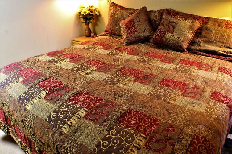 Comfortable king-sized bed to help you fall asleep and stay asleep all night long