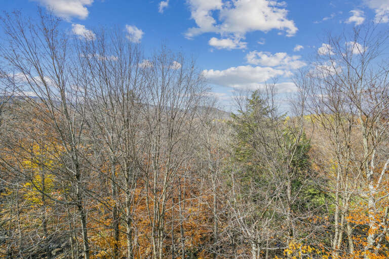 Killington Golf course is on the other side of the wooded area.