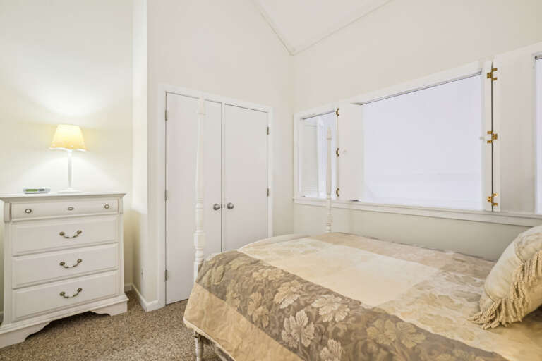 Queen bedroom with plenty of natural light.