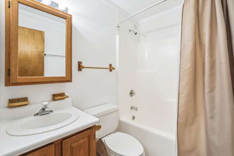 Each floor has a full bathroom