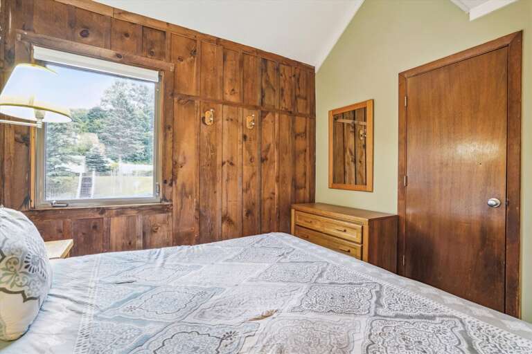 Master bedroom with King bed (two twins sharing one headboard)