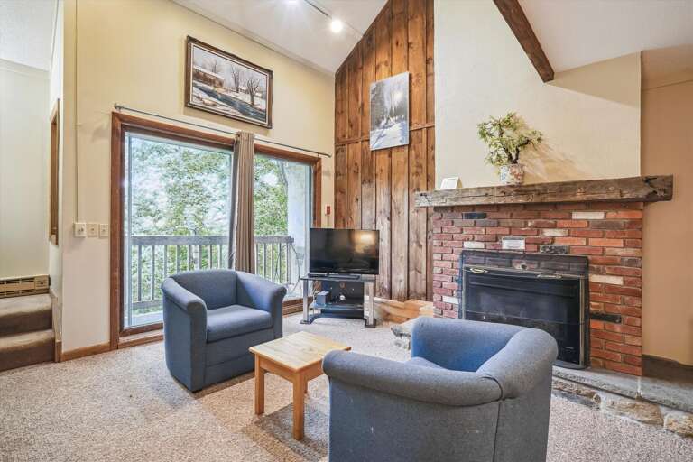 Sliding doors leading out to your own private deck