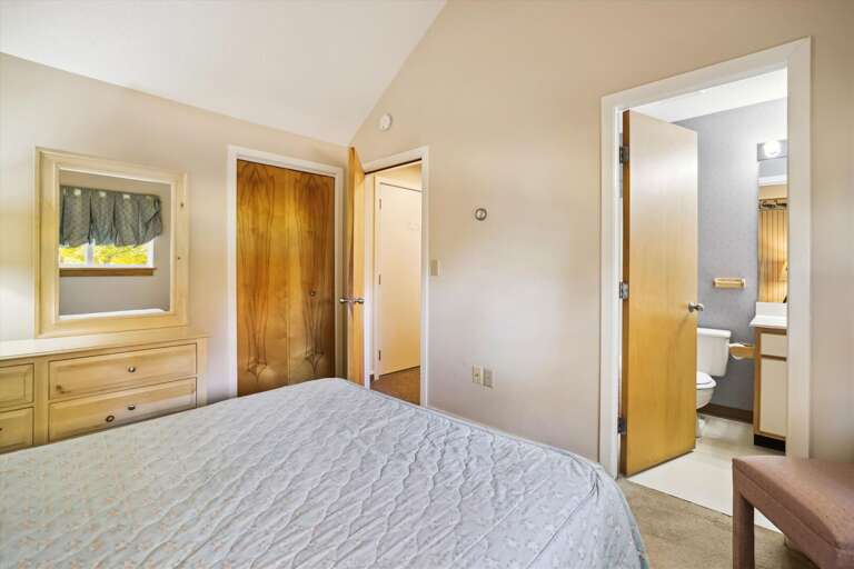 Queen bedroom with plenty of closet space.