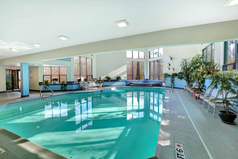 Lodges indoor pool to use all year round.