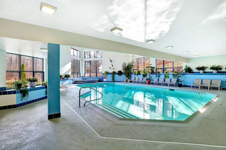 Lodges indoor pool to use all year round.