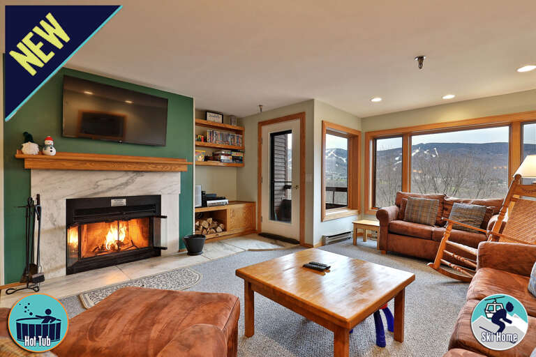Highridge Condo Unit B14 in Killington, VT 2 Bedrooms for 6 Guests