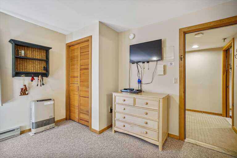 Plenty of storage space in the bunk bedroom