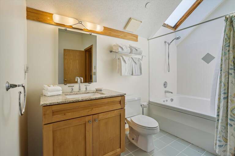 Full bathroom upgraded brightly lit Full bathroom upgraded brightly lit