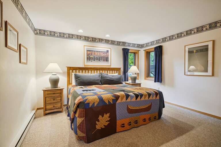 Tastefully decorated King bedroom