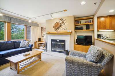 Living Space w/wood burning fireplace