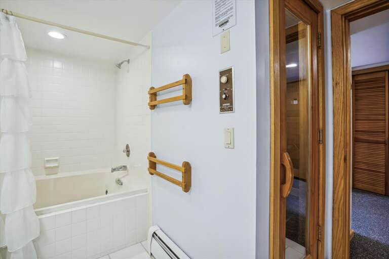 full bathroom with private sauna perfect for 2. full bathroom with private sauna perfect for 2.
