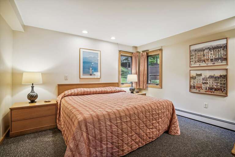 King bedroom w/TV and plenty of storage space for your belongings. King bedroom w/TV and plenty of storage space for your belongings.