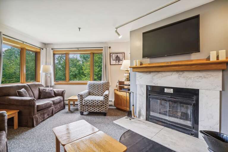 Lots of natural light with the large windows.  Enjoy the wood burning fireplace. Lots of natural light with the large windows.  Enjoy the wood burning fireplace.