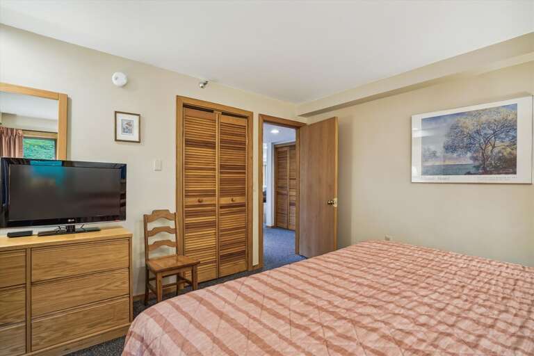 Watch some TV before retiring for the evening.