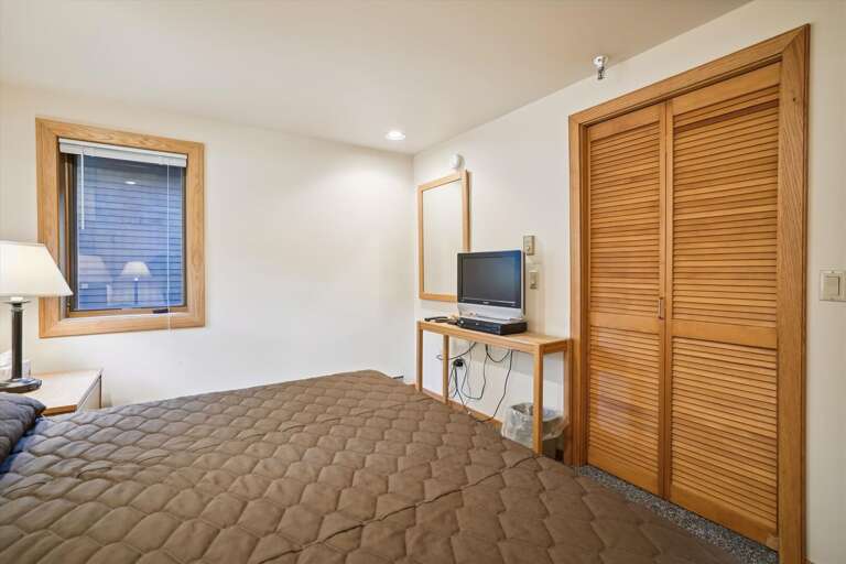 Lots of closet space in this bedroom.