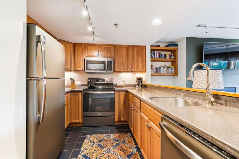 Fully  equipped kitchen with all the appliances necessary to cook some great meals.