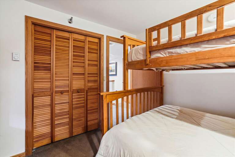 Plenty of closet space to hang your clothes in.