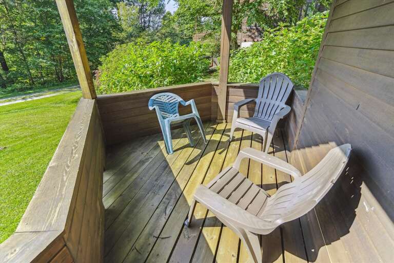 Sit on the deck and enjoy the sunshine.
