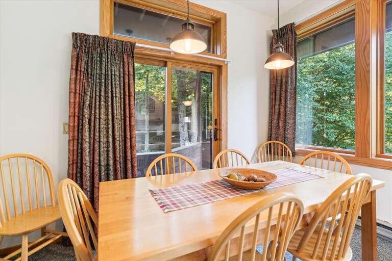 Dining Area with Woodland Views
