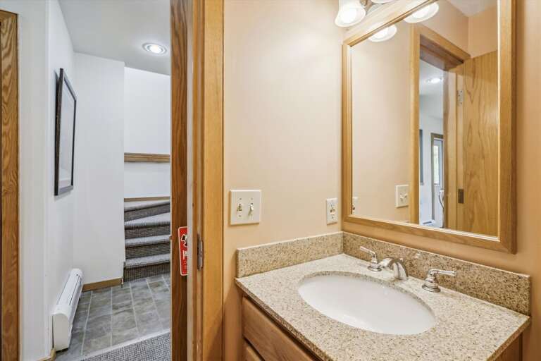 The view to the stairs.