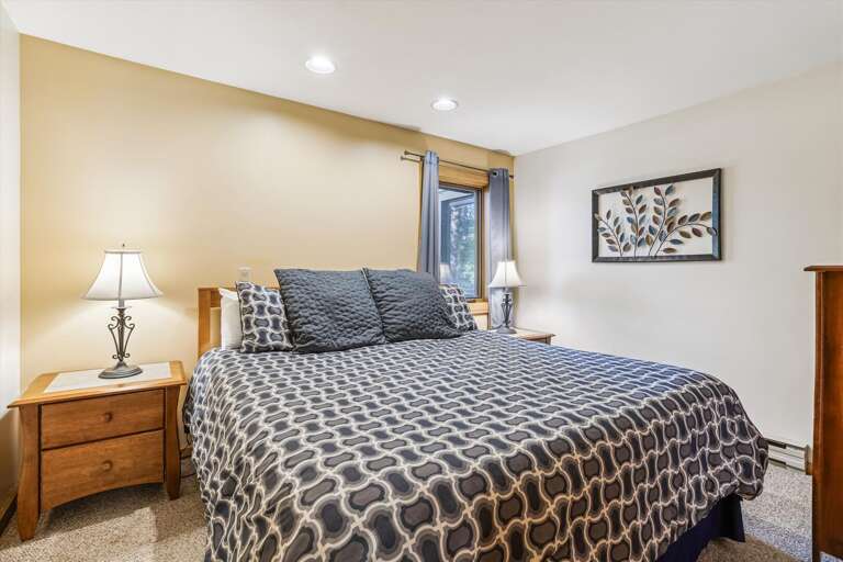 Comfortable King sized bed.