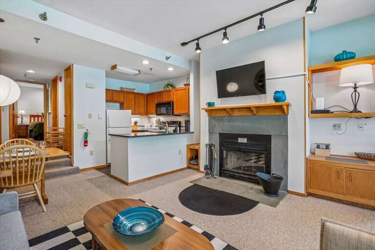 Open Living Area and Kitchen