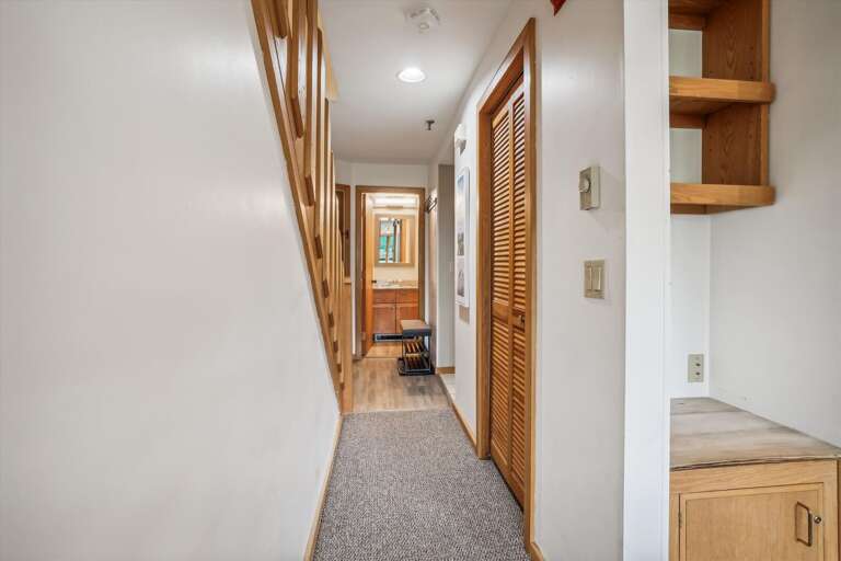 Looking into the bedroom.