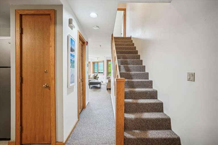 Stairs to the upper level.