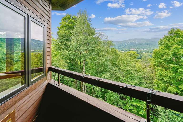 Stand out on your balcony and look at all of the views.