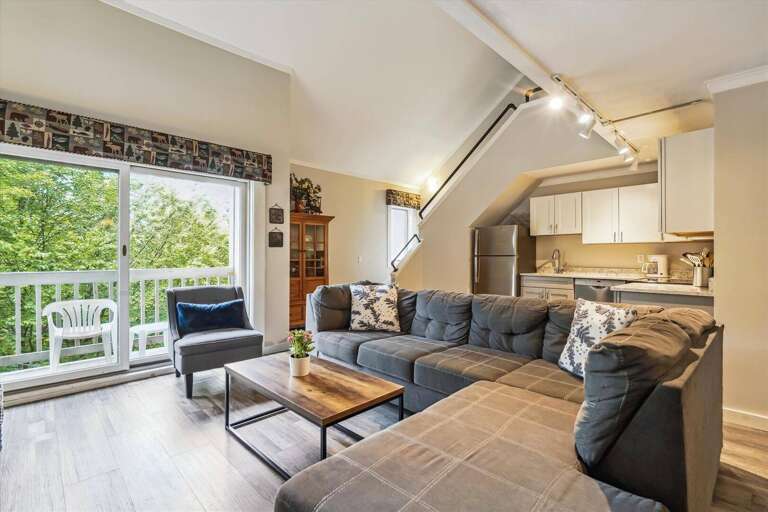 Living Room with Balcony Access