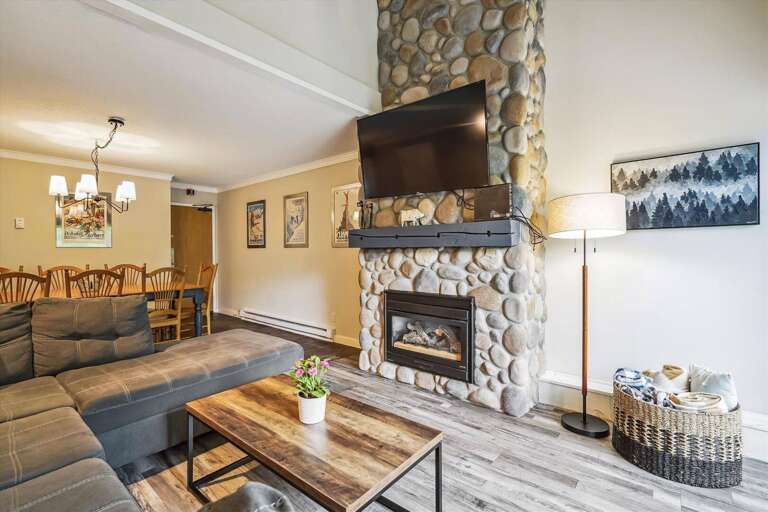 Stone Fireplace