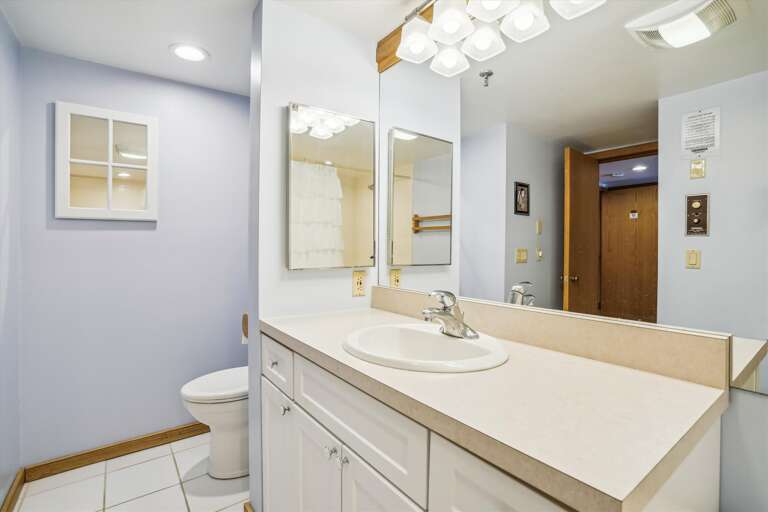 Bright Bathroom with Clean Finishes