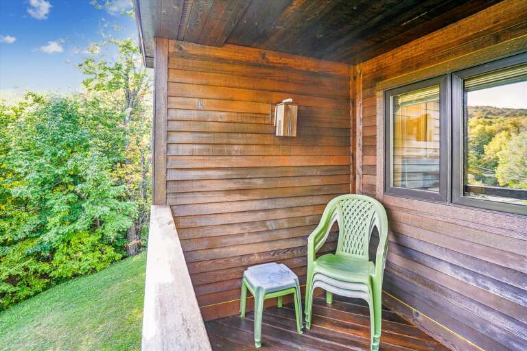 Covered Balcony with a View