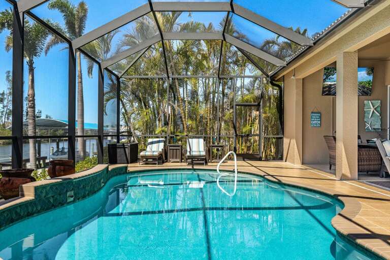 Villa Neptune's Grotto 3 Bedroom Vacation Home For Rent Cape Coral