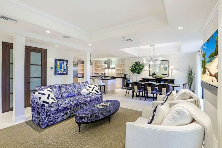 Living Area to Dining