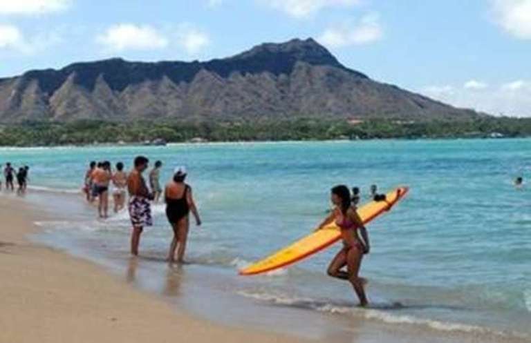 Beach near The llikai Waikiki Condo Beach near The llikai Waikiki Condo