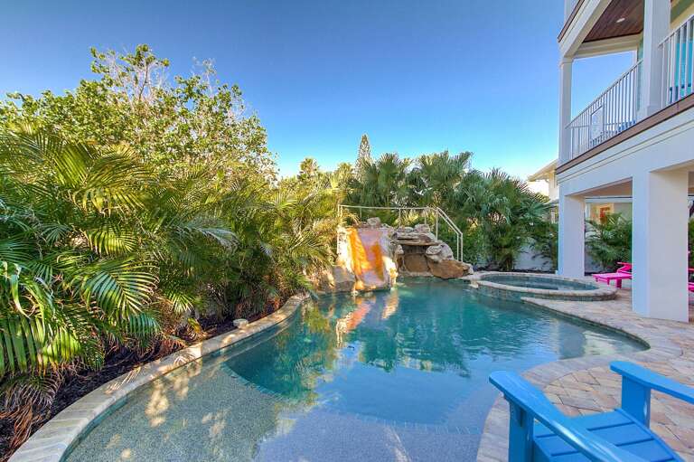 Pool Area With Slide