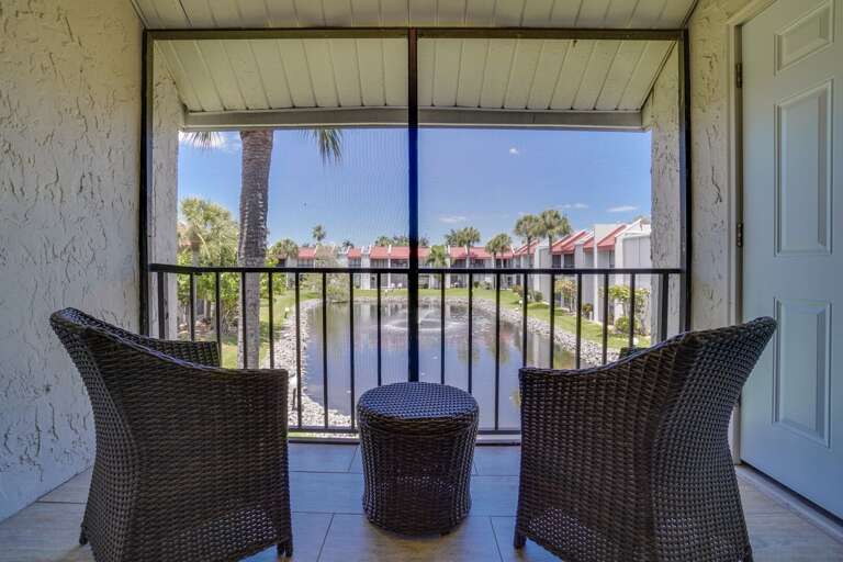 Porch with Pond View Porch with Pond View