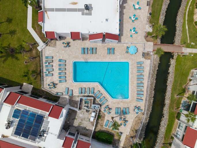 Aerial View Community Pool