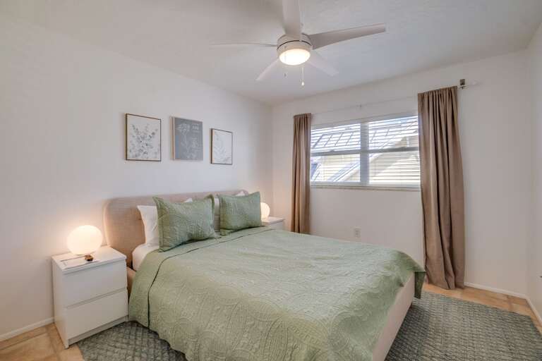 Unit A Bedroom - King Bed