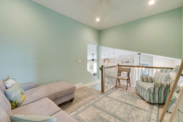 Upstairs Living Space - Twin Beds