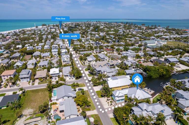 Distance to Pine Ave